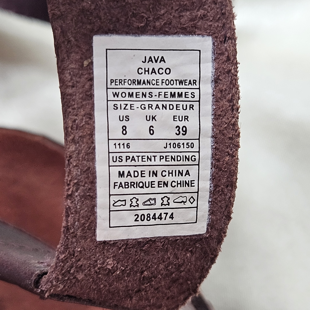 Chaco Fallon Strappy Sandals In Java Leather Sz 8… - image 8